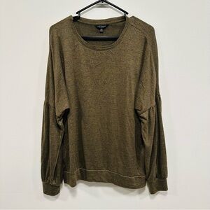 Lucky brand sweater! Super soft Army green sweater women’s size large!